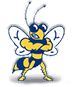 Animated bee character from Howard Payne University posing confidently. | HPU