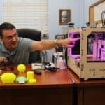 lester towell with 3D printer for web
