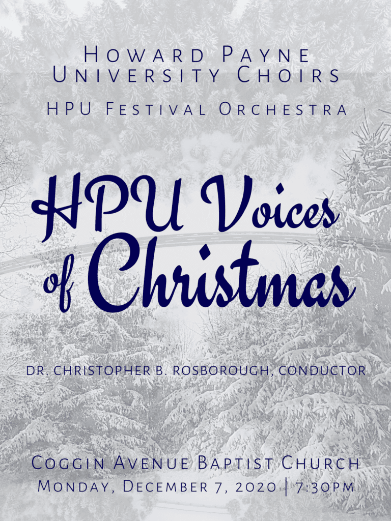 HPU choirs to host Christmas concert on Dec. 7 at Coggin