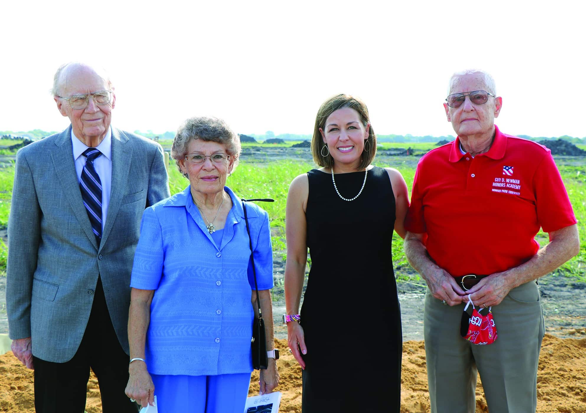 Griffins at groundbreaking ceremony