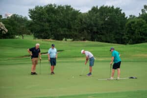 Pictured are, from left to right, Doug McQueen, Stan Coleman, Mike Puryear and Pepper Puryear.