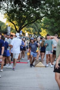Students attended a street party to end their Jacket Journey experience.